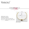 VAROLE Line & Elegant Circle Stainless steel Necklace For Women Necklaces Personalize Chokers Colar feminino