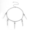 VEEMY Hip Hop Punk Sword Pendant Necklace Gothic Vintage Clavicle Chain Choker for Women Statement Jewelry