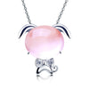 12 Chinese Zodiac Pendants&Necklaces Cute Rat/Ox/Tiger/Rabbit/Dragon/Snake/Horse/Goat/Monkey/Rooster/Dog/Pig Necklaces