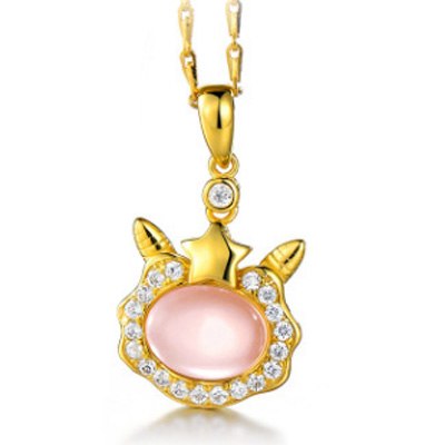 12 Constellations Necklace Elegant 925 Sterling Silver Pendant Necklace For Women Men Party Fine Jewelry Gold Color