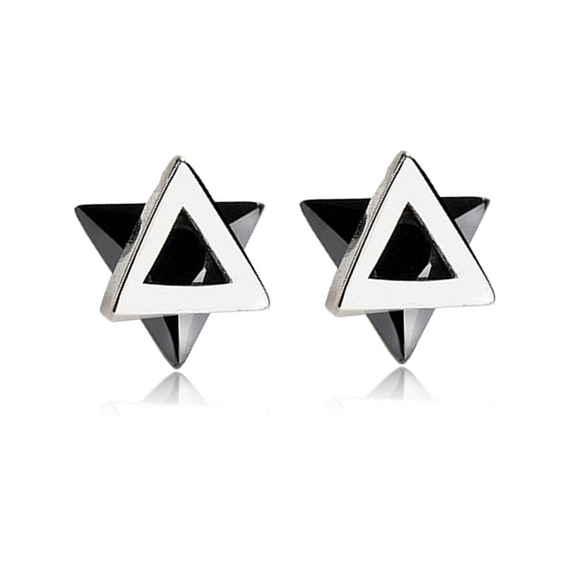 925 Sterling Silver romantic cute star stud earrings vintage style fashion fine jewelry for women Wedding Party 2 colors