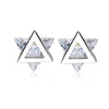 925 Sterling Silver romantic cute star stud earrings vintage style fashion fine jewelry for women Wedding Party 2 colors