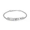 Feet-shaped 925 Sterling Silver Bracelet For Women &Men Children Bracelets Set For Elegant Family Luxury Jewelry pulseira