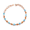 Garnet Peridot 925 Sterling Silver Bracelet Nature Stone Chain Link Adjustable Bracelets Luxury Jewelry Gifts For Women