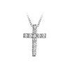Lover's Pendant&Necklace Cross 925 Sterling Silver Collar Necklace For Women Men Lover Forever Love Choker Necklaces