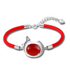 Lucky Red Rope Bangle ctue chick 925 sterling silver bracelet pulseras de plata 925 de ley pulseras plata de ley 925 muje