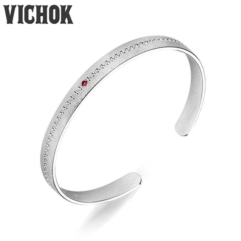New Designer White Color 925 Sterling Silver Bracelet Women Trendy Open Cuff Bracelets Bangles Luxury Jewelry Pulseiras