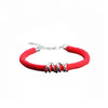 Oblique Weave Intertwined 6 Styles Couple Bracelet Red(women) Black(man) Rope 925 Sterling Silver Lover Bracelet bileklik