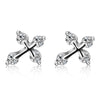 S925 Sterling Silver Stud Earrings Small Crosses Earrings For Women Fashion Jewelry Religion Earrings mujer moda