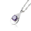 Sterling Silver Necklaces for Women Anchor Water Drop Pendants Necklaces Include A Chain Silver 925 Jewelry Female