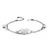 silver 925 jewelry Bracelets Heart Design Multi-layer Bracelets With Bling Zircon Box Chains Bracelets&Bangles Sweet Girl