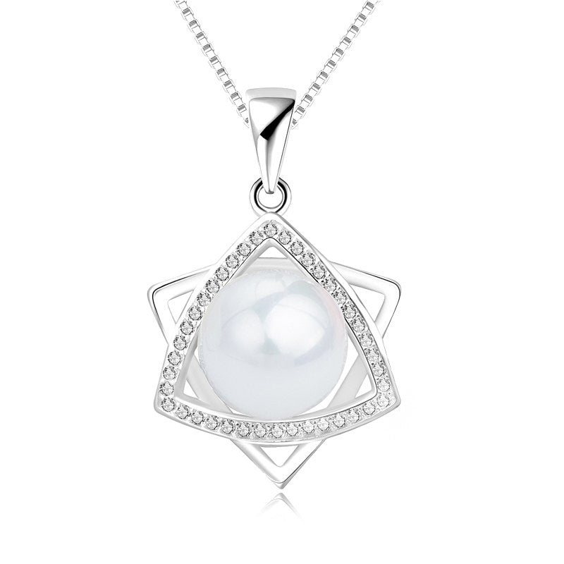 silver 925 jewelry Wedding Necklaces for women pearl necklace choker necklace   collane donna