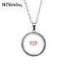 VIP Link Antique Necklace Glass Cabochon Dome Jewelry