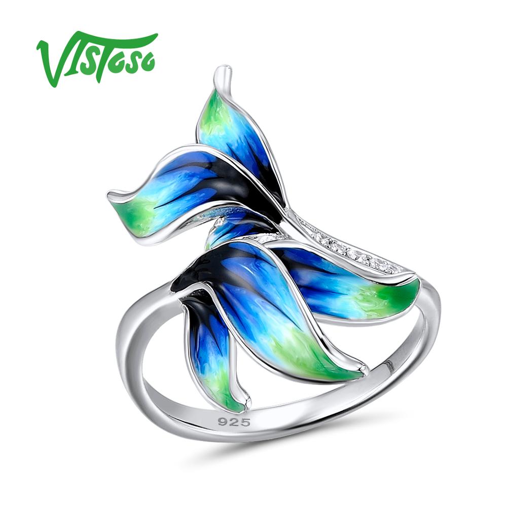 925 Sterling Silver Rings For Women Natural Round White Cubic Zirconia Fine Jewelry Trendy Women Rings Party Wedding