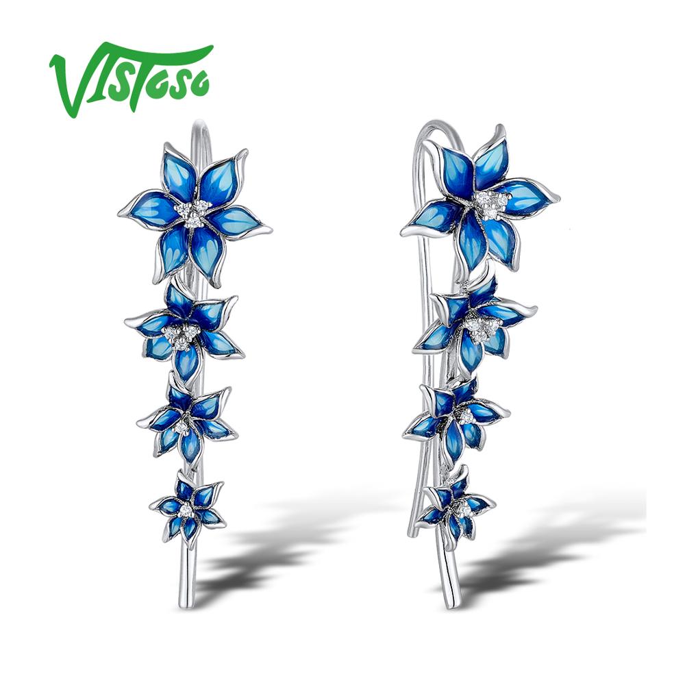 Earrings Jewelry Earrings Girls 925 Sterling Silver For Women Enamel Fine Jewelry