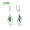 Silver Earrings For Women 925 Sterling Silver Dangle Earrings Long Silver 925 with Cubic Zirconia brincos Fine Jewelry