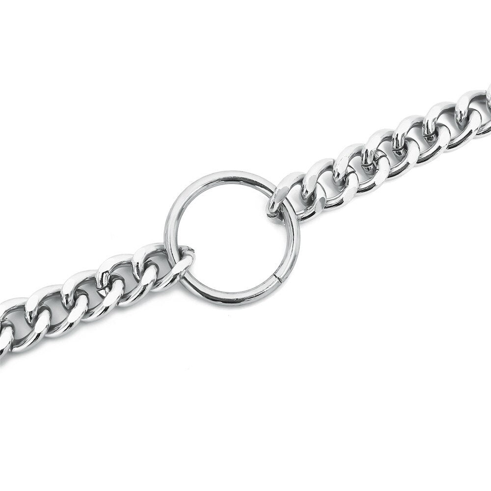 VIVILADY European Brand Wide Hyperbole Women Chokers Necklaces Chaming Hollow Round Circle Pendant For Party Jewelry Bijoux