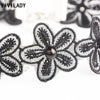 VIVILADY Cute Handmade Black White Lace Flower Chokers Necklace for Women Imitation Pearl Jewelry Bijoux Party Gifts