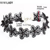 VIVILADY Cute Handmade Black White Lace Flower Chokers Necklace for Women Imitation Pearl Jewelry Bijoux Party Gifts