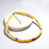 VIVILADY Minority Simple Style Soft Ceramic Material Splicing Imitation Pearl Female Necklace Beach Vocation Jewellry