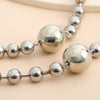 VIVILADY Trendy OL Alloy Round Bead Imitation Pearl Women Choker Necklaces For Female Birthday Party Jewelry Bijoux