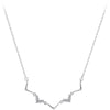 VJGYHO 925 Sterling Silver Wave Necklace For Women Simplicity Zircon Clavicle Chain Choker Jewelry Accessories Fine Gift
