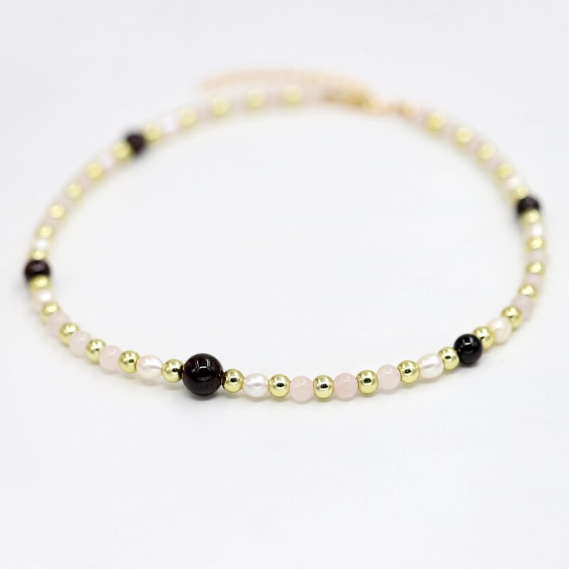 VONNOR Jewelry Women's Necklace Natural Pearl Stone Bead Strand Necklaces Female Choker Necklace