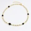 VONNOR Jewelry Women's Necklace Natural Pearl Stone Bead Strand Necklaces Female Choker Necklace