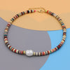 VONNOR Korean Necklaces Costume Jewelry for Women 2022 Choker on the Neck Chain Multicolor Clay Imitation Pearl Necklace