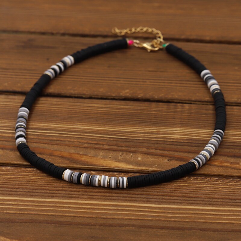 VONNOR Korean Necklaces Costume Jewelry for Women 2022 Choker on the Neck Chain Multicolor Clay Imitation Pearl Necklace