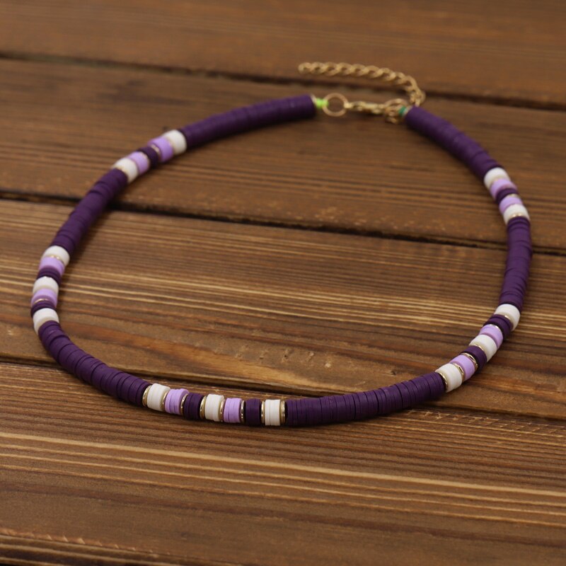 VONNOR Korean Necklaces Costume Jewelry for Women 2022 Choker on the Neck Chain Multicolor Clay Imitation Pearl Necklace