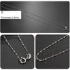 925 Sterling Silver Necklace for Women DIY Long Necklaces Pendants Chain Silver 925 Jewelry Minimalist S925 Fine Jewelry