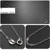 925 Sterling Silver Necklace for Women DIY Long Necklaces Pendants Chain Silver 925 Jewelry Minimalist S925 Fine Jewelry