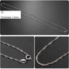 925 Sterling Silver Necklace for Women DIY Long Necklaces Pendants Chain Silver 925 Jewelry Minimalist S925 Fine Jewelry