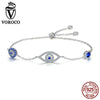 Bracelet for Women 925 Sterling Silver Guard of Eye Bohemia Bracelets & Bangles Valentine D Gift Fine Jewelry BKB089