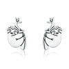 Hot Sell 100% 925 Sterling Silver Earrings Cute Lovely Animal Series Stud Earring For Woman Girl Trendy Party Jewelry