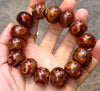 Vajrauana Tibet Old Dzi Bracelet Genuine Old Silk Agate Heaven Eyes Dzi Men's Bracelet Free shipping