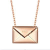 Valentine Love Letter Open Envelope 925 Sterling Silver Necklace For Women Lover Gift
