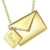 Valentine Love Letter Open Envelope 925 Sterling Silver Necklace For Women Lover Gift