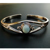 Valentine's D Present Jewelry High Quality Natural Larimar Bracelet Larimar Bangle 100% 925 Sterling Silver Bangle DR030791B