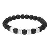 Valentine's Day birthday gifts 24 letters Volcanic Stone Bracelet  Personalized Customized Beaded Alphabet