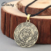 Valknut Viking Slavic Talisman Women's Necklace Knot Celtic Dragon Pendant Necklace Talisman Charm Vintage Men Jewelry