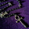 Vampire Ankh Rosary,Occult Vamp Goth Ankh Beads Bat Gothic Vampire Vampiric Beaded Egyptian Tradgoth Kemet Jewelry Gift Handmade
