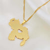 Venezuela Old Maps Gold Color Pendant Necklace for Women Girls Jewelry
