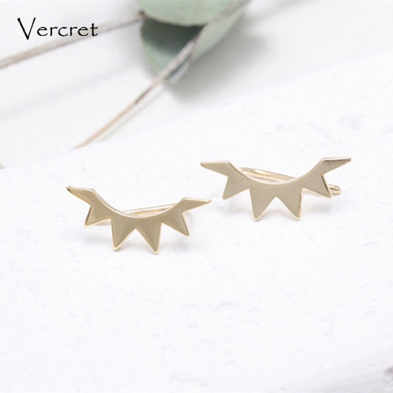 Minimalist Ear Crawler Earrings 925 Silver Jewelry Eyelash Ear Pin Ear Climber Earrings for Women Gift