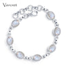 elegant labradorite turquoise charm bracelets 925 sterling antic silver bracelet for women fine jewelry gift