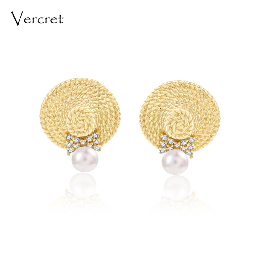 pearl earrings 925 sterling silver hat post earrings female trendy jewelry gift