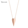 heart pendent necklace silver 925 jewelry rose gold chain necklace for women party gift