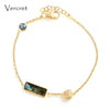 romantic heart design 18k gold 925 silver bracelets labradorite bracelet women jewelry for gifts sp