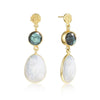 romantic pink quartz dangle earrings romantic 18k gold 925 sterling silver jewelry earring for women sp